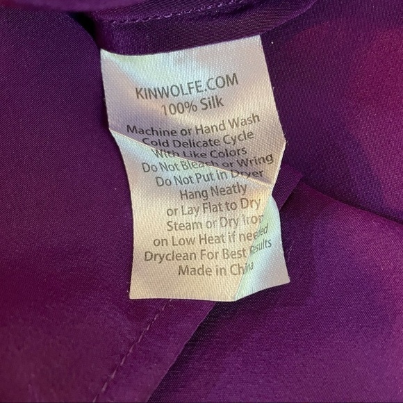 Kinwolfe washable Silk pre post Maternity bump Nursing dress tunic m medium - Picture 9 of 9